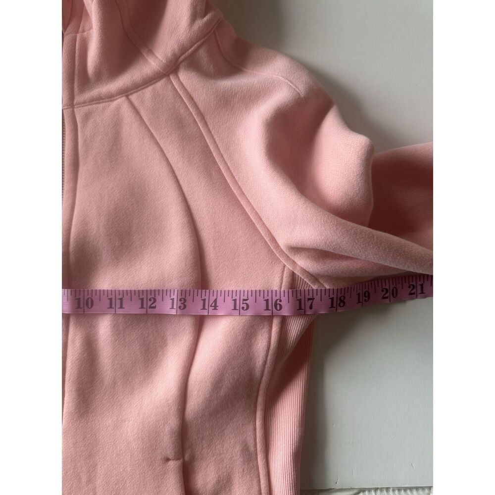 Lululemon Scuba Full Zip Hoodie Jacket Strawberry Milkshake Athletic Thumbhole 6 - Picture 12 of 16